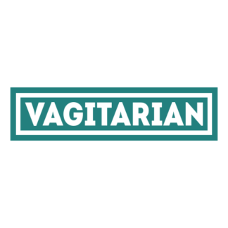 Vagitarian Decal (Turquoise)